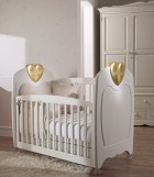 Luxury Cot with Gold Heart