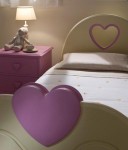 Children’s Bed with Pink Heart
