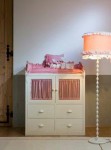Changing Table Unit  with 4 Drawers and Double Cupboard