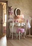 Serena Carved Flower Mirror
